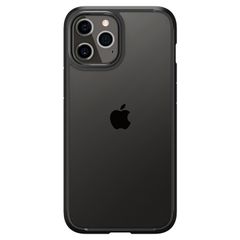 Spigen Ultra Hybrid Backcover Apple iPhone 12 (Pro) - Zwart