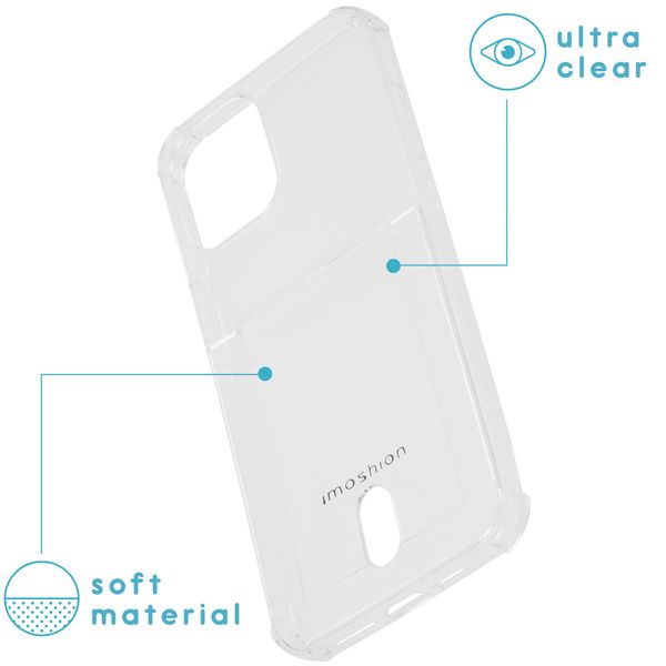 imoshion Softcase Backcover met pashouder Apple iPhone 12 Pro Max - Transparant