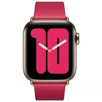 Apple Leather Band Modern Buckle Apple Watch Series 1-9 / SE - 38/40/41 mm / Series 10 - 42 mm - Maat L - Raspberry