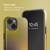 Selencia Vivid Back Cover with MagSafe Apple iPhone 14 - Gradient Olive Dust