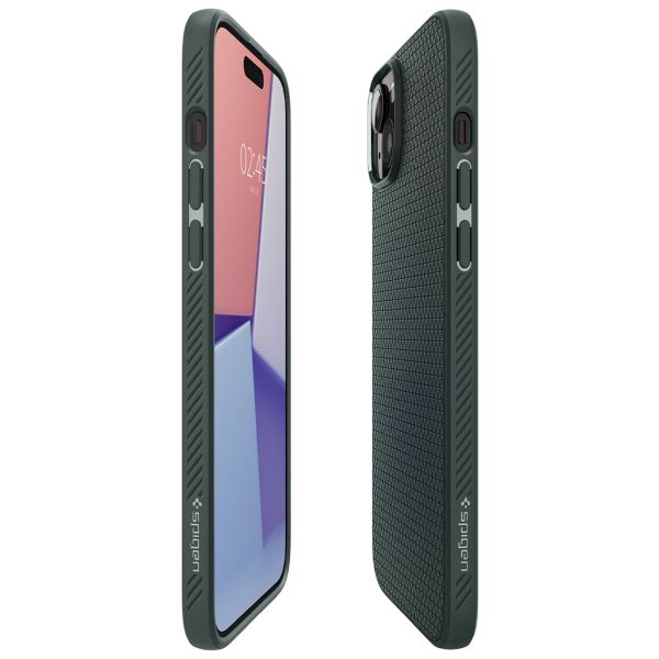 Spigen Liquid Air Backcover iPhone 15 - Abyss Green