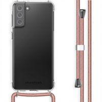 imoshion Transparante Backcover met koord Samsung Galaxy S21 FE - Rosé Goud