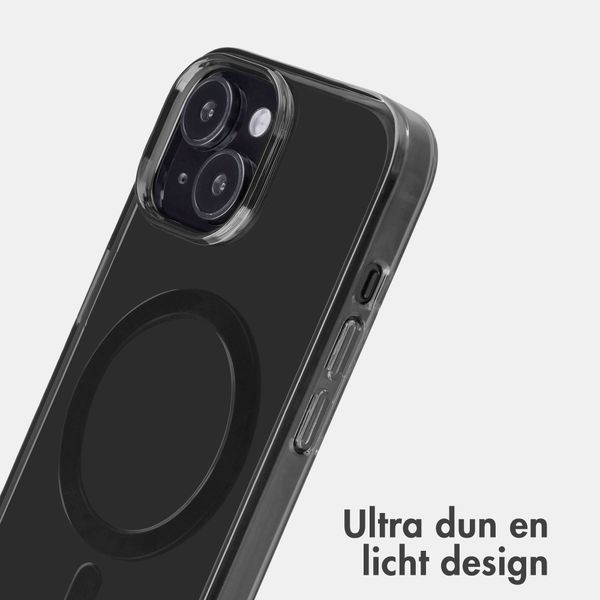 Accezz Lite Backcover met MagSafe Apple iPhone 15 - Smokey Clear