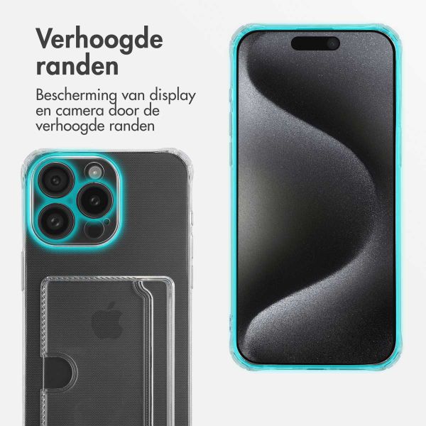 imoshion Softcase Backcover met pasjeshouder Apple iPhone 15 Pro - Transparant