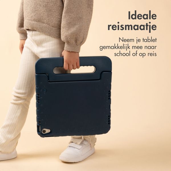 imoshion Kidsproof Backcover met handvat Apple iPad 11 (2025) 11 inch A16 / iPad 10 (2022) 10.9 inch - Donkerblauw