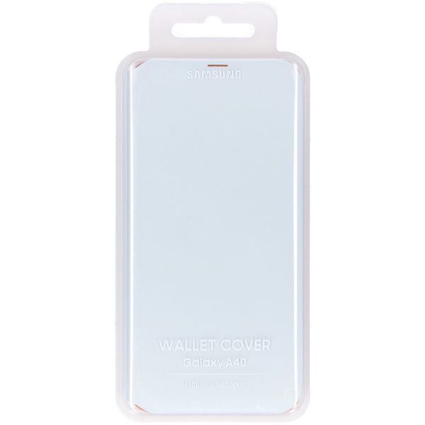 Samsung Originele Wallet Bookcase Samsung Galaxy A40 - Wit