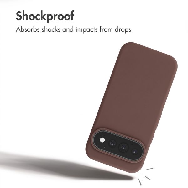 Accezz Liquid Silicone Case with MagSafe Google Pixel 11 / 11 Pro / 10 / 10 Pro - New Tea Brown