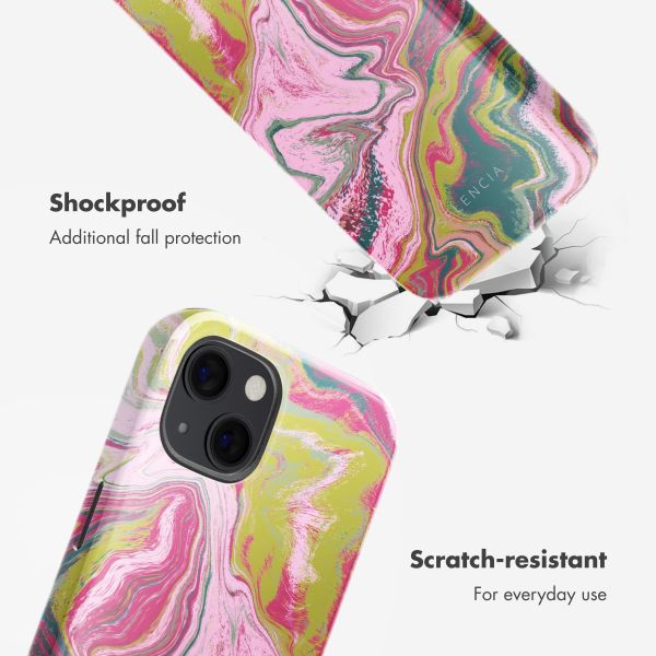Selencia Vivid Back Cover with MagSafe Apple iPhone 13 - Marble Pink