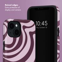 Selencia Vivid Back Cover with MagSafe Apple iPhone 14 - Wavy Swirl Pink Plum