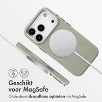 Accezz MagSafe Leather Backcover Apple iPhone 17 Pro - Light Grey
