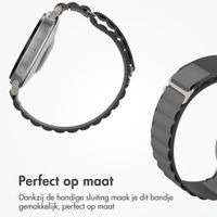 Accezz Nylon Alpine bandje Samsung Galaxy Watch 9 (40/44mm) / Watch 8 (40/44mm) / Classic (46mm) - Dark Grey