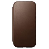 Nomad Modern Leather Folio Bookcase iPhone 16 - Brown