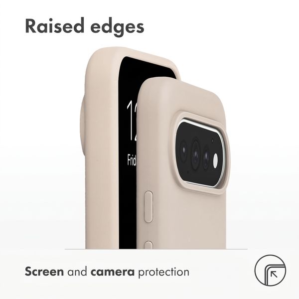 Accezz Liquid Silicone Case with MagSafe Google Pixel 11 / 11 Pro / 10 / 10 Pro - Stone