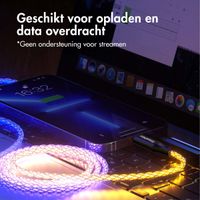 imoshion Lichtgevende Snellaadkabel RGB - USB-A naar Lightning kabel - 2 meter