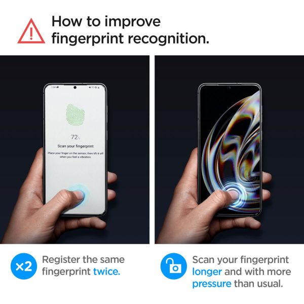 Spigen GLAStR EZ Fit Screenprotector + Applicator 2-pack Samsung Galaxy S23 Plus