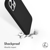 Accezz Liquid Silicone Back Cover with MagSafe Apple iPhone 13 Pro Max - Black