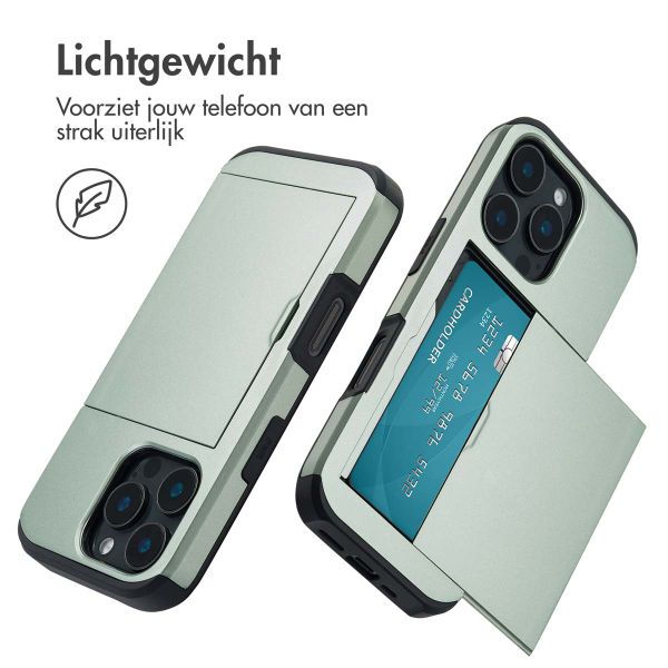 imoshion Backcover met pasjeshouder iPhone 16 Pro - Groen