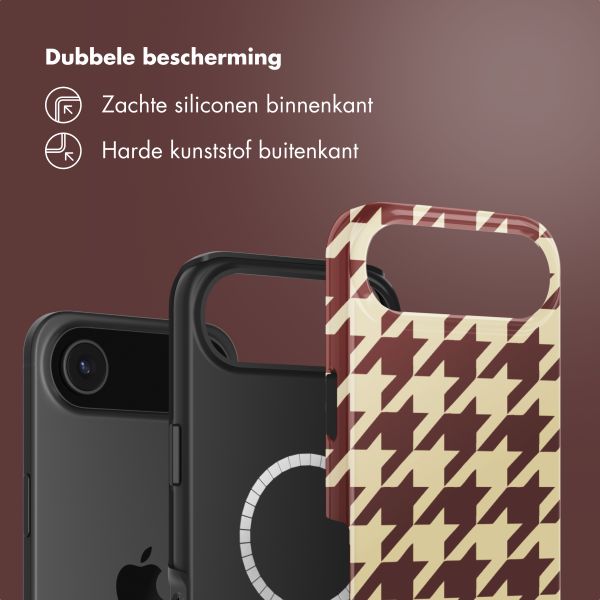 Selencia Vivid Backcover met MagSafe Apple iPhone Air - Pied-de-Poule