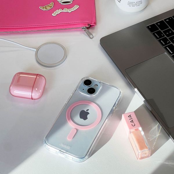 Holdit MagSafe Case Apple iPhone 16 - Transparent / Pink