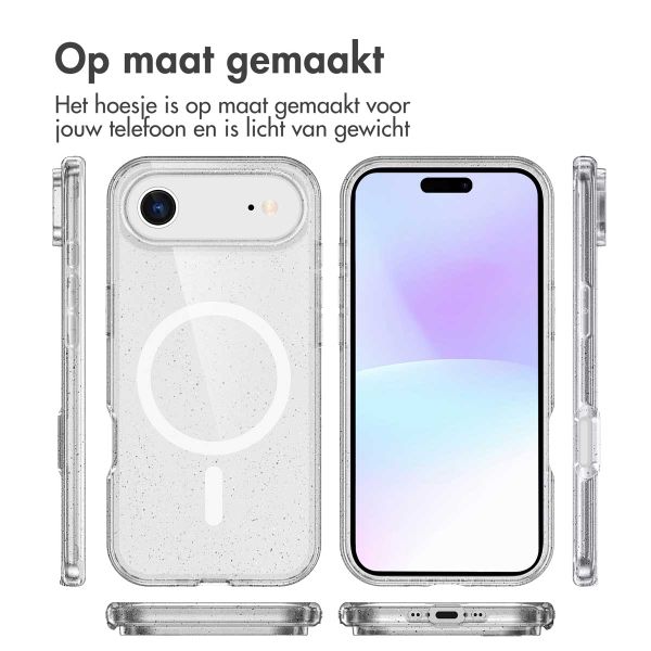 imoshion Sparkle Backcover met MagSafe Apple iPhone Air - Transparant