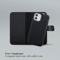 Selencia Olyn Detachable Bookcase with MagSafe Apple iPhone 12 (Pro) - Black