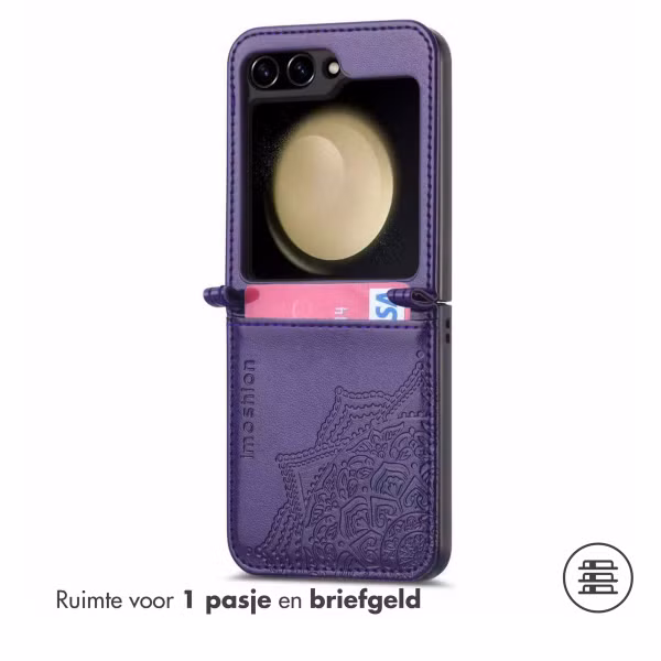 imoshion Mandala Bookcase Samsung Galaxy Z Flip 7 FE - Paars
