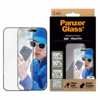 PanzerGlass Ultra-Wide Fit Anti-Bacterial Screenprotector Apple iPhone 16 Pro