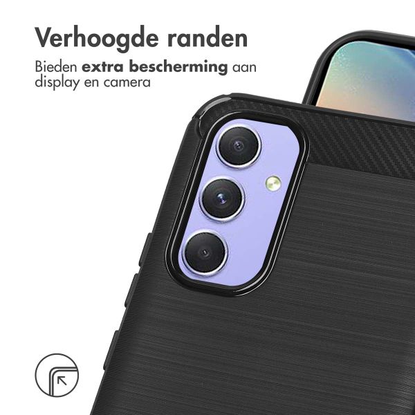 imoshion Brushed Backcover Samsung Galaxy A54 (5G) - Zwart