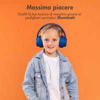 imoshion Draadloze Kinderkoptelefoon LED Light - Decibelbegrenzer - Met AUX kabel - Cobalt Blue