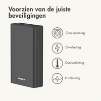 imoshion Ultra Series Aluminium Powerbank 20.000 mAh - Quick Charge en Power Delivery - Zwart