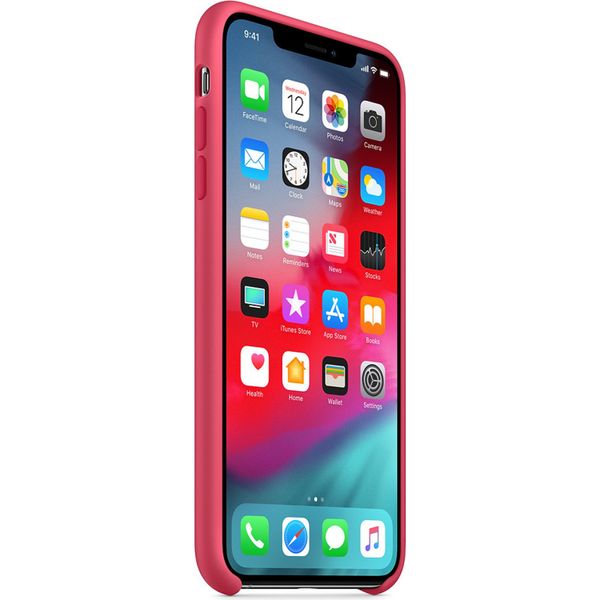 Apple Silicone Backcover Apple iPhone Xs Max - Hibiscus
