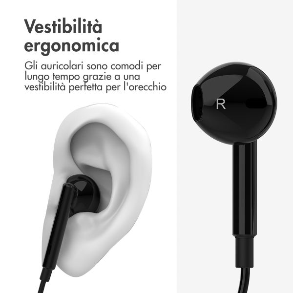 Accezz Oordopjes - Bedrade oordopjes - USB-C aansluiting - Zwart
