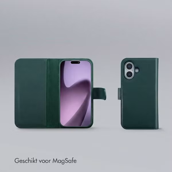 Selencia Olyn Uitneembare Bookcase met MagSafe Apple iPhone 17 - Groen