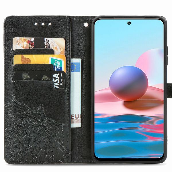 imoshion Mandala Bookcase Xiaomi Redmi Note 10 (4G) / Note 10S - Zwart