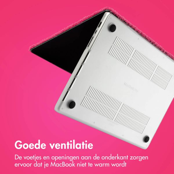 imoshion Teddy Hard Cover Apple MacBook Air 13 inch (2022 / 2024 M3 chip / 2025 M4 chip) - Hot Pink