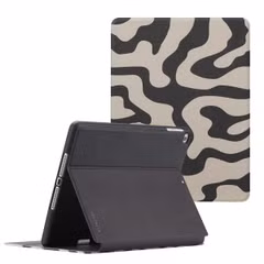 Selencia Vivid tablethoes Apple iPad 6 (2018) 9.7 inch / iPad 5 (2017) 9.7 inch - Art Wave Black