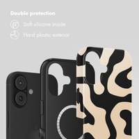 Selencia Vivid Back Cover with MagSafe Apple iPhone 17 - Art Wave Black