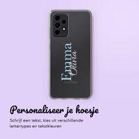 Hoesje met eigen foto en/of tekst Samsung Galaxy A52(s) (5G/4G) - Naam