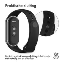 imoshion Siliconen Sport bandje Xiaomi Smart Band 8 / 9 - Zwart