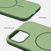 imoshion Color Backcover met Thin MagSafe Ring Apple iPhone 14 / 13 - Donkergroen