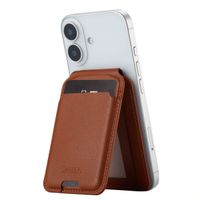 Accezz Leather Wallet with Stand - Compatible with MagSafe and Qi2 - Sienna Brown