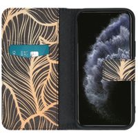 imoshion Design Softcase Bookcase iPhone 12 Mini - Golden Leaves