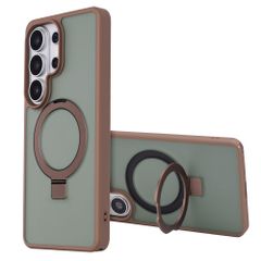 Accezz Ring Stand Backcover met MagSafe Samsung Galaxy S26 Ultra - Bruin