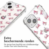 imoshion Design hoesje met koord iPhone 14 - Crab Watercolor