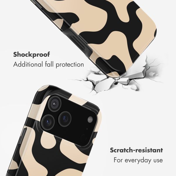 Selencia Vivid Back Cover Apple iPhone 17 Pro Max - Art Wave Black