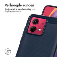 imoshion Brushed Backcover Motorola Moto G84 - Donkerblauw