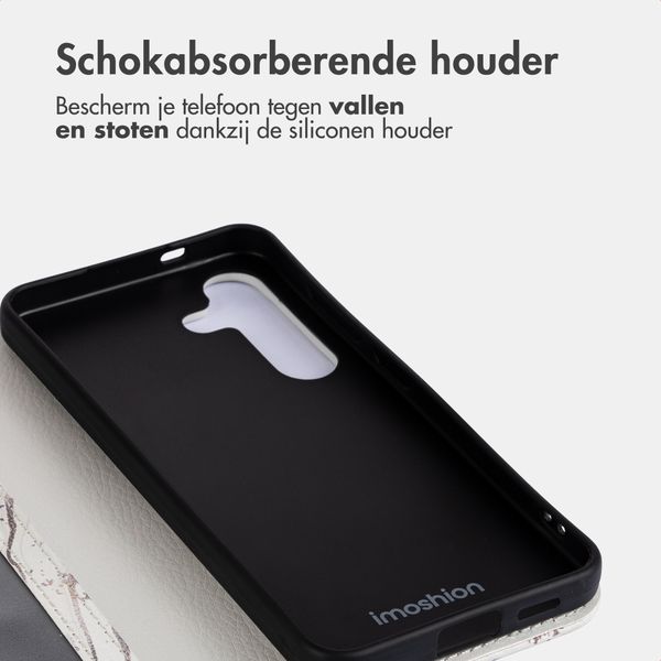 imoshion Design Bookcase Samsung Galaxy S24 - Sandy Marble