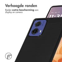 imoshion Brushed Backcover voor de Motorola Moto G85 - Zwart