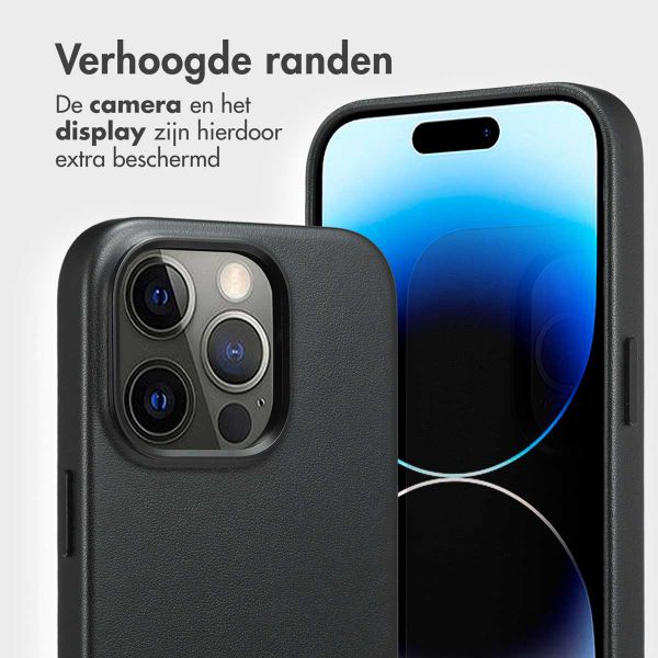 Accezz Leather Bookcase 2-in-1 met MagSafe Apple iPhone 14 Pro - Onyx Black