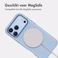 imoshion Color Backcover met Thin MagSafe Ring Apple iPhone 18 Pro / 17 Pro - Lichtblauw